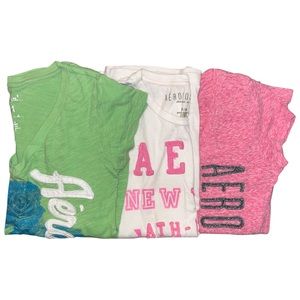 Aeropostale Fitted T-Shirt Bundle Size Medium